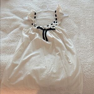 Aerie Cream and Black Mini Dress